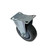 Component Hardware CMR1-5RPB 5" Dia. Gray Polyurethane Plate Caster