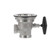 Component Hardware DSS-8000-SP1 3.5" Sink Opening Stainless Steel 5" Rotary Handle Encore Universal Rotary Waste Outlet