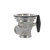Component Hardware DSS-8000-SP1 3.5" Sink Opening Stainless Steel 5" Rotary Handle Encore Universal Rotary Waste Outlet