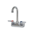 Component Hardware TLL15-4100-SE1Z 4" Centers Stainless Steel Gooseneck Spout Ceramic Wall Mount Top-Line Faucet