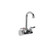 Component Hardware TLL15-4100-SE1Z 4" Centers Stainless Steel Gooseneck Spout Ceramic Wall Mount Top-Line Faucet