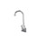 Component Hardware TLL15-4100-SE1Z 4" Centers Stainless Steel Gooseneck Spout Ceramic Wall Mount Top-Line Faucet