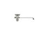 Component Hardware D55-7510-RM 3.5" Sink Opening Stainless Steel Top-Line Universal Twist Handle Waste Outlet with Brass Reducer