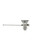 Component Hardware D55-7510-RM 3.5" Sink Opening Stainless Steel Top-Line Universal Twist Handle Waste Outlet with Brass Reducer