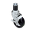 Component Hardware CMS1-4BBN 4" Dia. Black Polyolefin Wheel Swivel Medium Duty Expanding Stem Caster