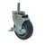 Component Hardware CMT1-5RBB 5" Dia. Gray Polyurethane Wheel Swivel Side Brake Medium Duty Threaded Stem Caster