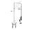 Component Hardware KL56-5526-12 4" Centers Deck Mount Encore Pre-Rinse Assembly