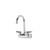 Component Hardware TLL15-4102-SE1Z 4" Centers Stainless Steel Gooseneck Spout Ceramic Wall Mount Top-Line Faucet