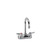 Component Hardware TLL15-4102-SE1Z 4" Centers Stainless Steel Gooseneck Spout Ceramic Wall Mount Top-Line Faucet