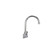 Component Hardware TLL15-4102-SE1Z 4" Centers Stainless Steel Gooseneck Spout Ceramic Wall Mount Top-Line Faucet