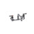 Component Hardware KL54-8108-SE1 8" Centers Stainless Steel Ceramic Wall Mount Encore Faucet