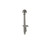 Component Hardware D50-7115 3.5" Sink Opening Nickel Plated Cast Brass Body Encore Twist Handle Waste Outlet