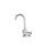 Component Hardware TLL13-8100-SE1Z 8" Centers Stainless Steel Gooseneck Spout Ceramic Wall Mount Top-Line Faucet
