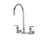 Component Hardware KL54-8101-SE1 8" Centers Stainless Steel Gooseneck Spout Ceramic Wall Mount Encore Faucet