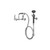Component Hardware KL53-2000 3.3 GPM 8" Centers Wall Mount Encore Utility Spray Assembly