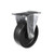 Component Hardware CMR1-4BPN 250 Lbs. Black Polyolefin Rigid Caster