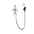 Component Hardware KL50-3000-VB 72" Stainless Steel Flexible Hose Double Pantry Deck Mount Encore Pot Filler Assembly