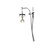 Component Hardware KL50-3000-VB 72" Stainless Steel Flexible Hose Double Pantry Deck Mount Encore Pot Filler Assembly
