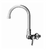 Component Hardware KL70-9000-SE1 3.5" Stainless Steel Gooseneck Spout Compression Wall Mount Encore Faucet