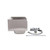 Component Hardware KE28-B131-CB1 1.5 GPM Wall Mount AC/DC Powered Encore Intelli-Flo EZ-Electronic Wash Station with Side Splashes and Integral Spout