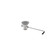 Component Hardware D53-7210 3.5" Sink Opening Cast Bronze Body with Stainless Steel Encore Twist Handle Waste Outlet