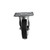 Component Hardware CMPU-5KPN 5" Dia. Black Rubber Plate Caster
