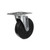 Component Hardware CMPU-5KPN 5" Dia. Black Rubber Plate Caster