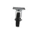 Component Hardware CMPU-5KPN 5" Dia. Black Rubber Plate Caster