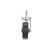 Component Hardware CMT1-4BPN 4" Dia. Black Polyolefin Stem Caster