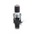 Component Hardware CMS4-5KBN 5" Dia. Black Rubber Wheel Swivel Side Brake Medium Duty Expanding Stem Caster