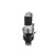 Component Hardware CSTPK-3PES 3" Dia. Black Polyolefin Wheel Swivel Medium Duty Threaded Stem Caster Pack