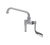 Component Hardware KL55-7006-SE4 6" Stainless Steel Swing Spout Pre-Rinse Add-On Faucet