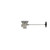 Component Hardware DBN-8000-SP1 3.5" Sink Opening Nickel Plated Bronze Drain Body Encore Universal Rotary Waste Outlet