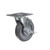 Component Hardware CMPU-5RBB 250 Lbs. Gray Polyurethane Swivel Caster