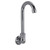 Component Hardware KL72-9000-R 3.5" Stainless Steel Gooseneck Spout Wall Mount Encore Spout Base