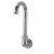 Component Hardware KL72-9000-R 3.5" Stainless Steel Gooseneck Spout Wall Mount Encore Spout Base