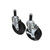 Component Hardware CSTPK-5PES-1 250 Lbs. Black Polyolefin Swivel Caster Pack
