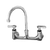Component Hardware KL54-8000-RE1 8" Centers Stainless Steel Gooseneck Spout Compression Wall Mount Encore Faucet