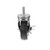 Component Hardware CMT1-3KPN 3" Dia. Black Rubber Stem Caster