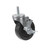Component Hardware CMT1-3KPN 3" Dia. Black Rubber Stem Caster