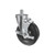 Component Hardware CMT3-5BBN 5" Dia. Black Polyolefin Stem Caster
