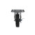 Component Hardware CMPU-5KBN 5" Dia. Black Rubber Plate Caster