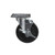 Component Hardware CMPU-5KBN 5" Dia. Black Rubber Plate Caster