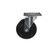 Component Hardware CMPU-5KBN 5" Dia. Black Rubber Plate Caster