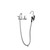 Component Hardware KL53-3000-VB 72" Stainless Steel Flexible Hose Wall Mount Encore Pot Filler Assembly