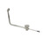 Component Hardware D10-7315 3.5" Sink Opening Nickel Plated Cast Brass Drain Body Encore Lever Handle Waste Outlet with Overflow Assembly