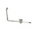 Component Hardware D10-7315 3.5" Sink Opening Nickel Plated Cast Brass Drain Body Encore Lever Handle Waste Outlet with Overflow Assembly