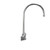 Component Hardware TLL15-4101-SE1Z 4" Centers Stainless Steel Gooseneck Spout Ceramic Wall Mount Top-Line Faucet