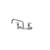 Component Hardware KL54-8012-SE1Z 8" Centers Stainless Steel Compression Wall Mount Encore Faucet