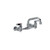 Component Hardware TLL13-8116-SE1Z 8" Centers Stainless Steel Ceramic Wall Mount Top-Line Faucet